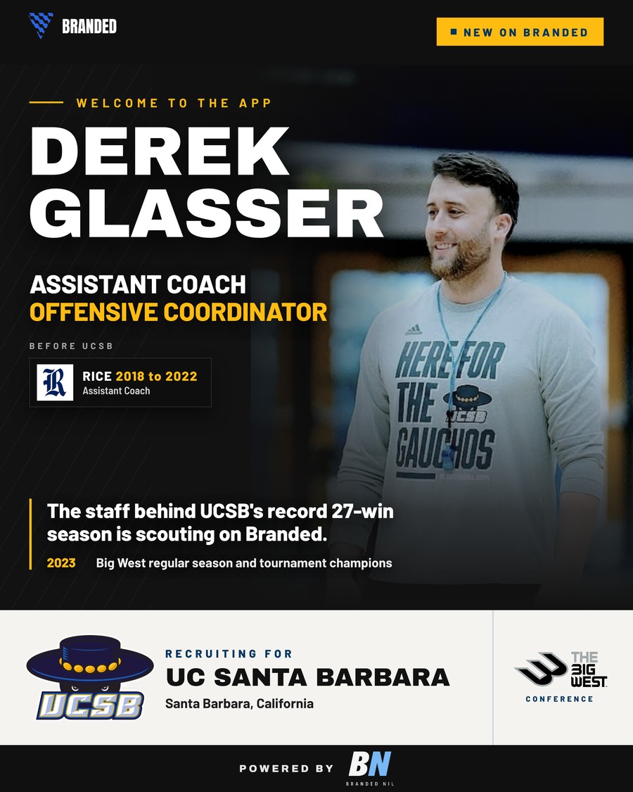 Derek Glasser, UC Santa Barbara, assistant coach