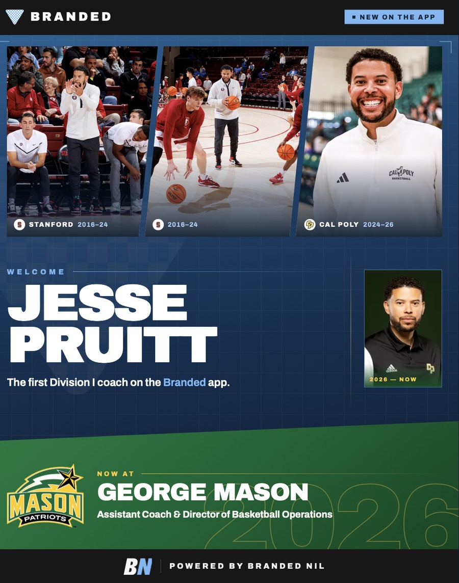 Jesse Pruitt, George Mason, the first Division I coach on Branded